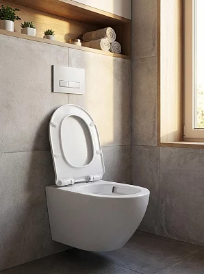 Унитаз с инсталляцией комплект без кнопки Calypso Beta B246UQ-TK-SET ультратихий смыв