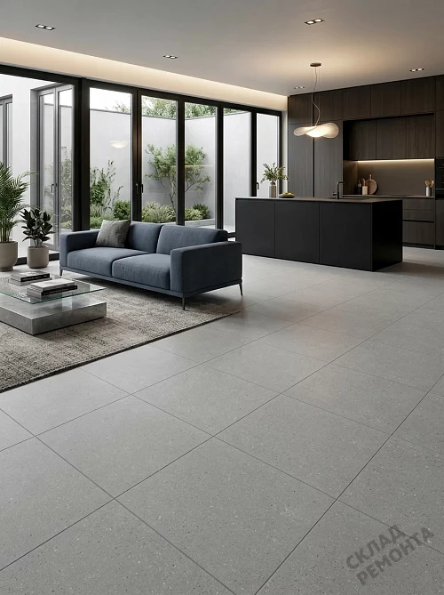Фото Керамогранит матовый Gracia Ceramica Тренд серый 400*400*7 – купить в Перми: цена, описание, фото. Интернет-магазин 1