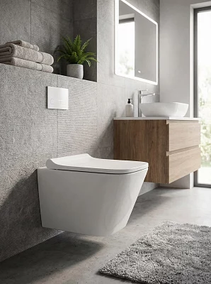 Унитаз с инсталляцией комплект без кнопки Calypso Beta B52UQ-TK-SET ультратихий смыв