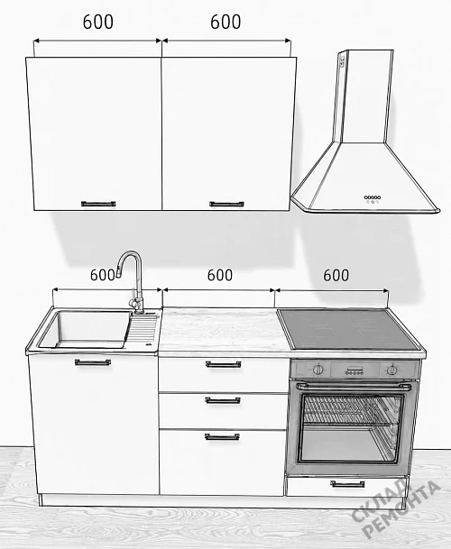 Фото Кухня Leko Стайл браш блю – купить в Перми: цена, описание, фото. Интернет-магазин 5