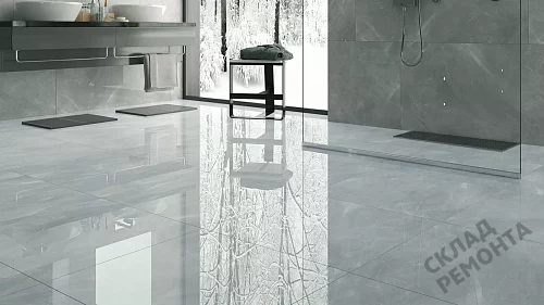 Фото Керамогранит матовый Steppe Ceramics Pulpis Grey серый 600*1200*10 – купить в Перми: цена, описание, фото. Интернет-магазин 4