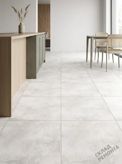 Фото Керамогранит матовый Alma Ceramica Тотем GFU6060TTM00R белый 600*600*9 – купить в Перми: цена, описание, фото. Интернет-магазин 1