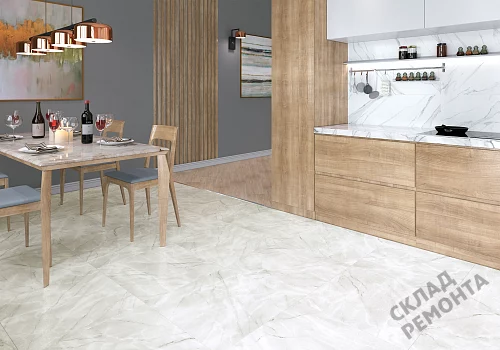 Фото Керамогранит лаппатированный Alma Ceramica Ларедо GFU04LRD70L светло-серый 600*600*9 – купить в Перми: цена, описание, фото. Интернет-магазин 2