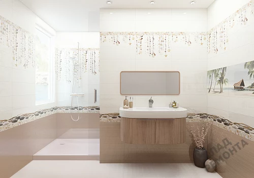 Фото Вставка Alma Ceramica Айленд DWA11ALD024 разноцветный 200*600 – купить в Перми: цена, описание, фото. Интернет-магазин 3