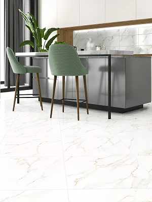 Керамогранит лаппатированный Alma Ceramica Невада GFU04NVD00L белый 600*600*9