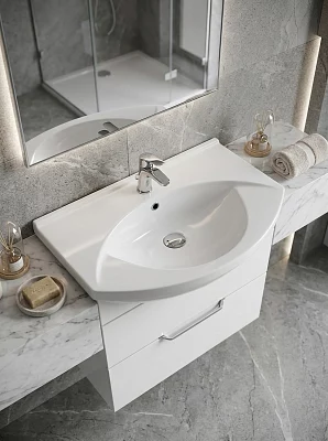 Раковина на тумбу Dreja Лагуна 028230, 75 см