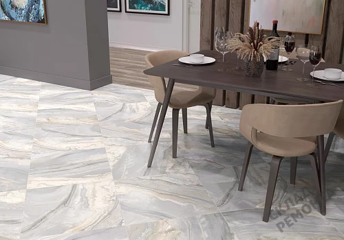 Фото Керамогранит лаппатированный Alma Ceramica Мэджик GFU04MGC64L серый 600*600*9 – купить в Перми: цена, описание, фото. Интернет-магазин 2