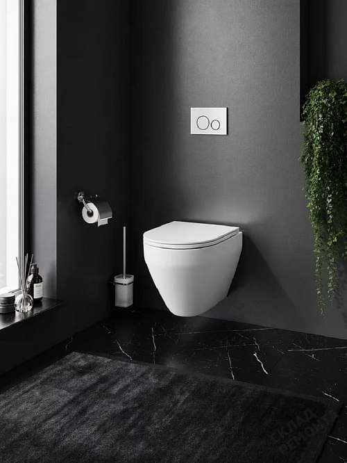 Фото Унитаз подвесной Am.Pm Spirit V2.0 C701700WH безободковый купить в Перми: цена, описание, фото. Интернет-магазин 1
